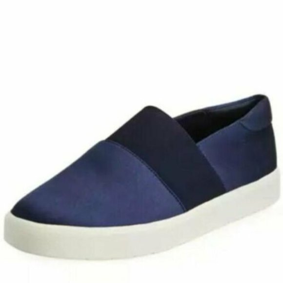 Vince Shoes - 🟡 Vince Corbin Satin Stretch Slip On Navy 7.5